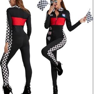 Black and Red Racing Jumpsuit costume